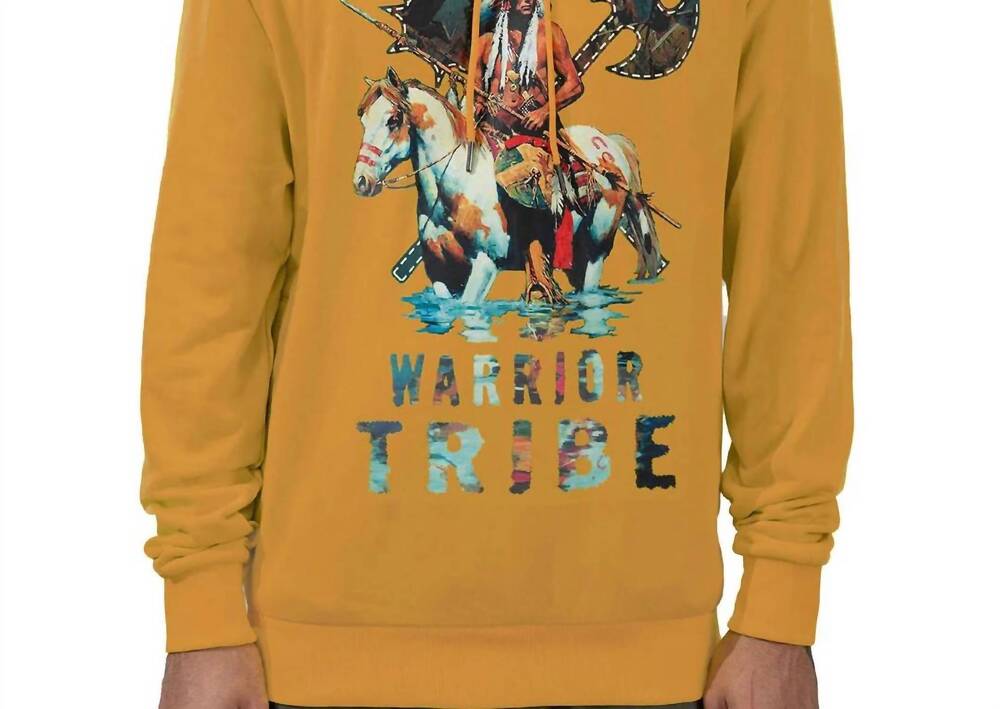 NEW JUREN warrior tribe hoodie in yellow